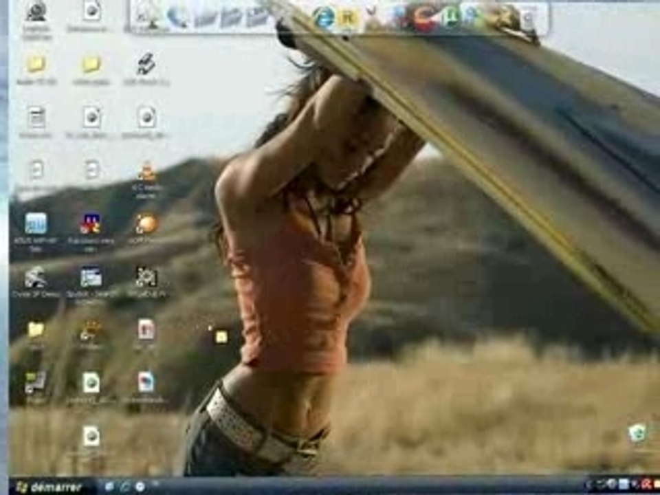 Bureau windows xp avec DeskSpace."bureau 3d"