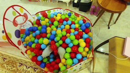 Tünelli top havuzlu 3'lü çadır , eğlenceli çocuk videosu