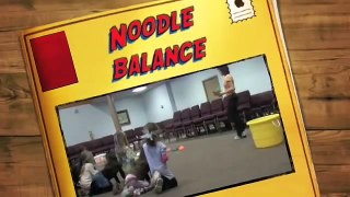 Noodle Balance - preschool fitness games!