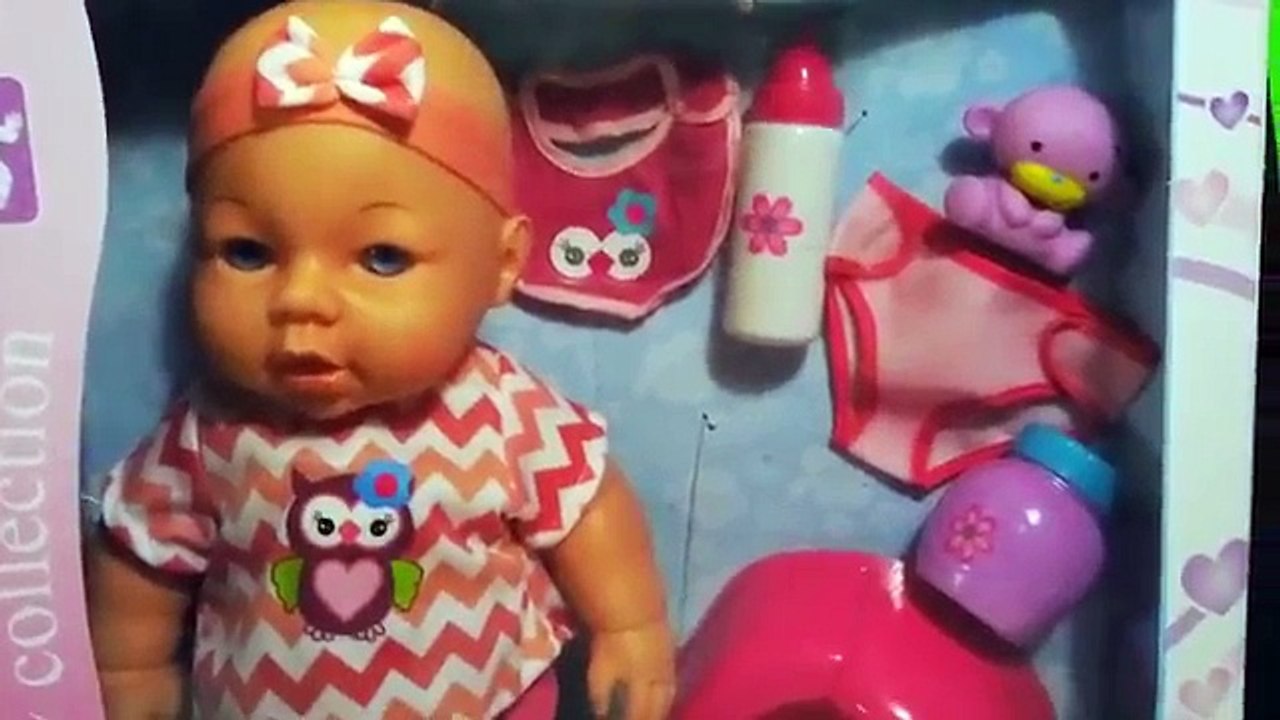ألعاب بنات بيبي بوتي وحفاض و ببرونة تعمل نونو! BAby girl Doll potty