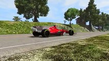 BeamNG FR17 - F1 Cars Test Drive & Crashes | Mod Download Link