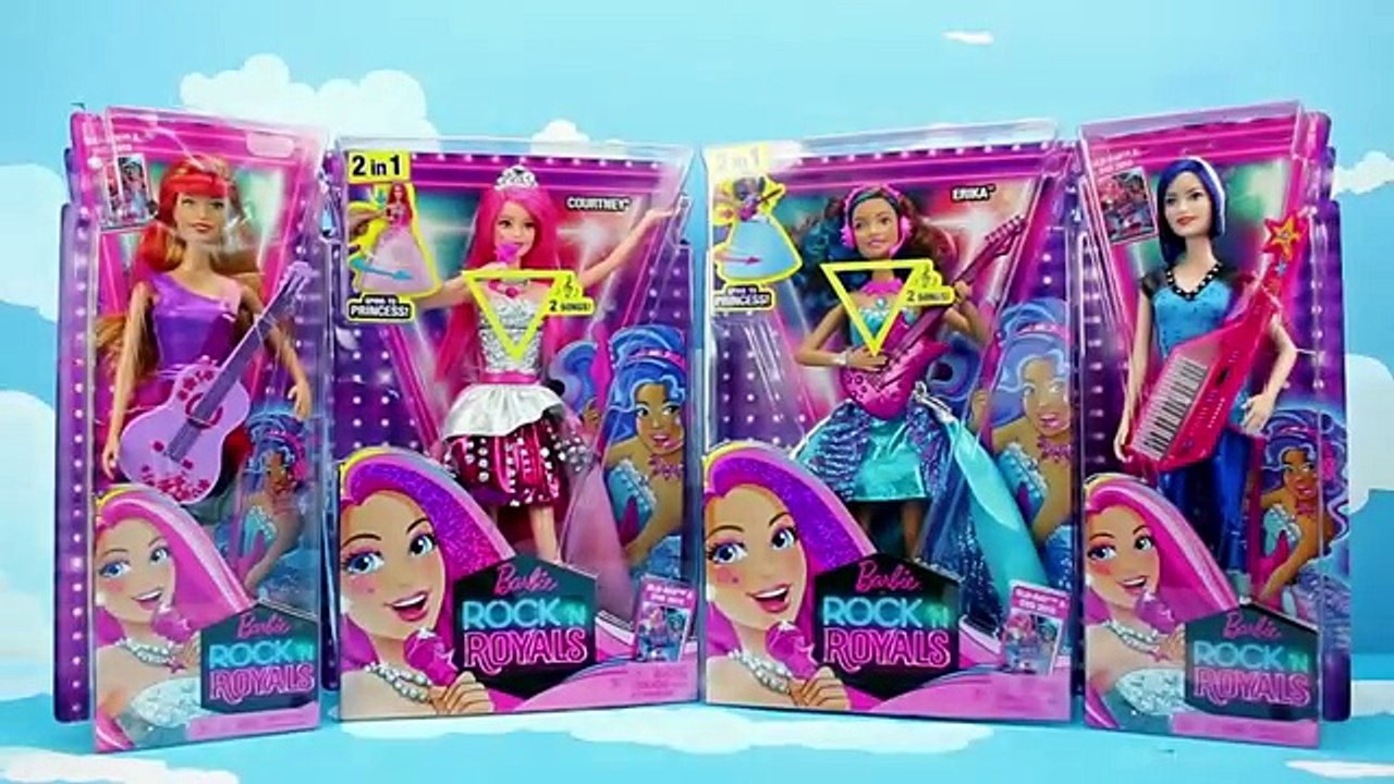 New Barbie Rock N Royals Full Set Transforming Stage & Singing Dolls. DisneyToysFan.