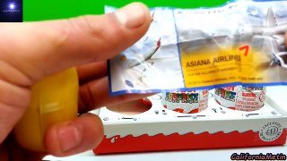 5 Kinder Surprise Eggs ✈ Kinder Airbus Collection Toys Review
