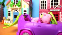 Peppa Pig George e carro da Polly Pocket na sorveteria playdoh em Portugues Disney Kids BRasil