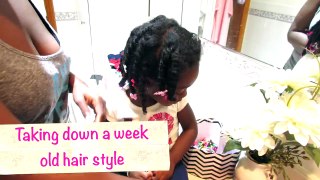 Braided Natural Hair Double Crown for Toddlers