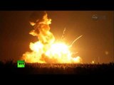 Unmanned Antares rocket explodes seconds after take-off in Virginia