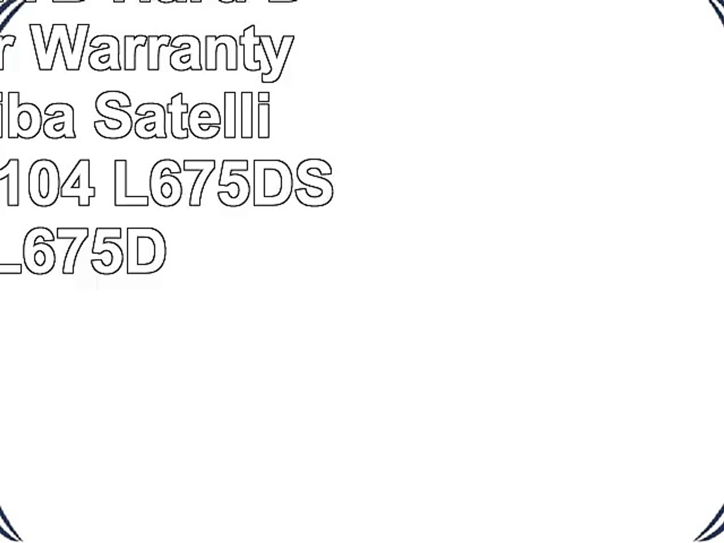 L675-S7051 L675-S7048 500GB Hard Drive for Toshiba Satellite L675-S7044