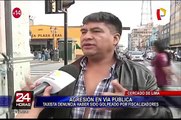 Violencia en vía pública: taxista denuncia agresión por parte de fiscalizadores