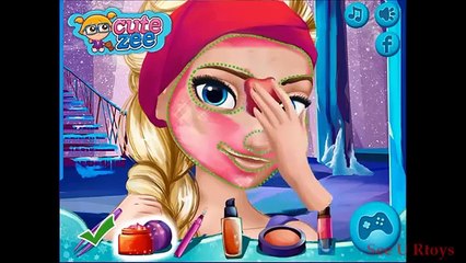 เกมส์แต่งหน้าเจ้าหญิงเอลซ่า : เอลซ่าหน้าสด FROZEN 2 PROM MAKEUP DESIGN