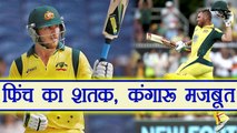 India vs Australia 3rd ODI : Aaron Finch Slams 8th ODI Hundred | वनइंडिया हिंदी