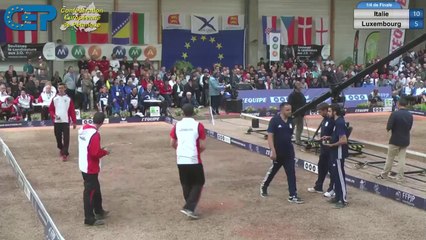 FFPJP-WebTV-Championnat d'Europe de Pétanque 2017 / Italie/Luxembourg 1/4 de finale