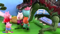 Peppa Pig y los Dinosaurios para niños Atacan la Ciudad - Videos de Peppa Pig -videos de dinosaurios