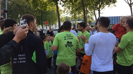 Arrivée du Relais du souffle de l'espoir