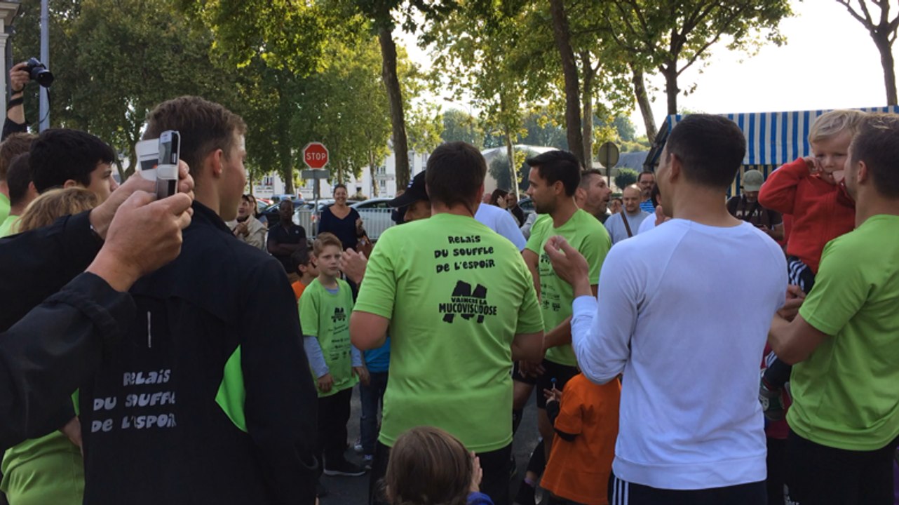 Arrivée du Relais du souffle de l'espoir