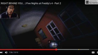 I Found Foxy In The Right Hallway In Markipliers Video FNaF 4