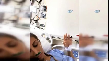 Yoğun bakımdaki İrem Derici'den ilk görüntüler