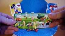 Mickey Mouse 4-pack Kinder Choco Surprise Eggs Unboxing Toys new