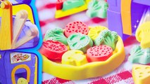 Moon Dough Pan Pizza Topping Maker Oven Playset & Playdoh Food Pizzas Unboxing Video - Cookieswirlc