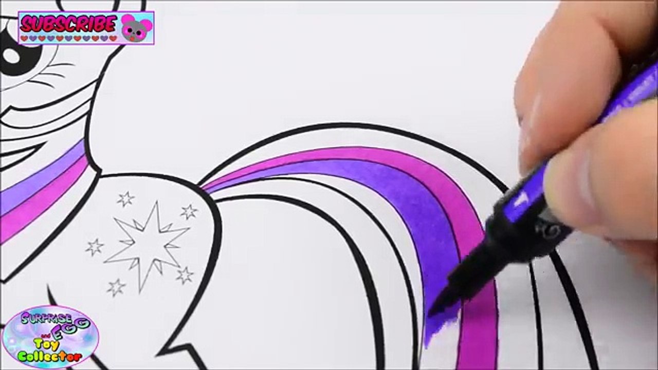 My Little Pony Coloring Book MLP Twilight Sparkle Episode Surprise Egg and Toy Collector SETC