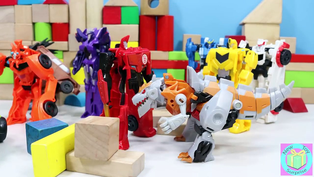 Transformers Grimlock Robots in Disguise Gold Armor 10 Step