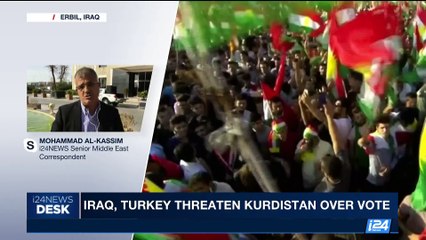 Tải video: i24NEWS DESK | Iraqi Kurds prepare for divisive referendum | Sunday, September 24th 2017