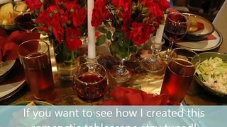 How to create a romantic table setting