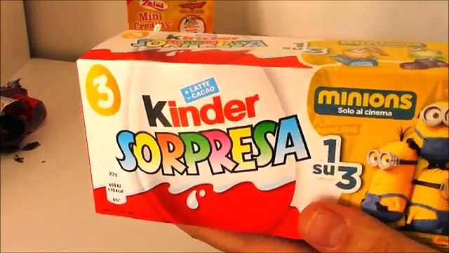 10 Ovetti di cioccolato kinder sorpresa - Surprise eggs Unboxing: Spiderman, Minions, Paw Patrol.