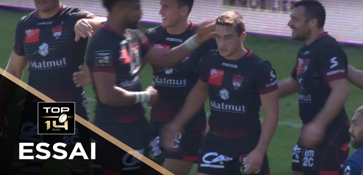 TOP 14 - Essai Baptiste COUILLOUD (LOU) - Lyon - Castres- Toulouse - J5 - Saison 2017/2018