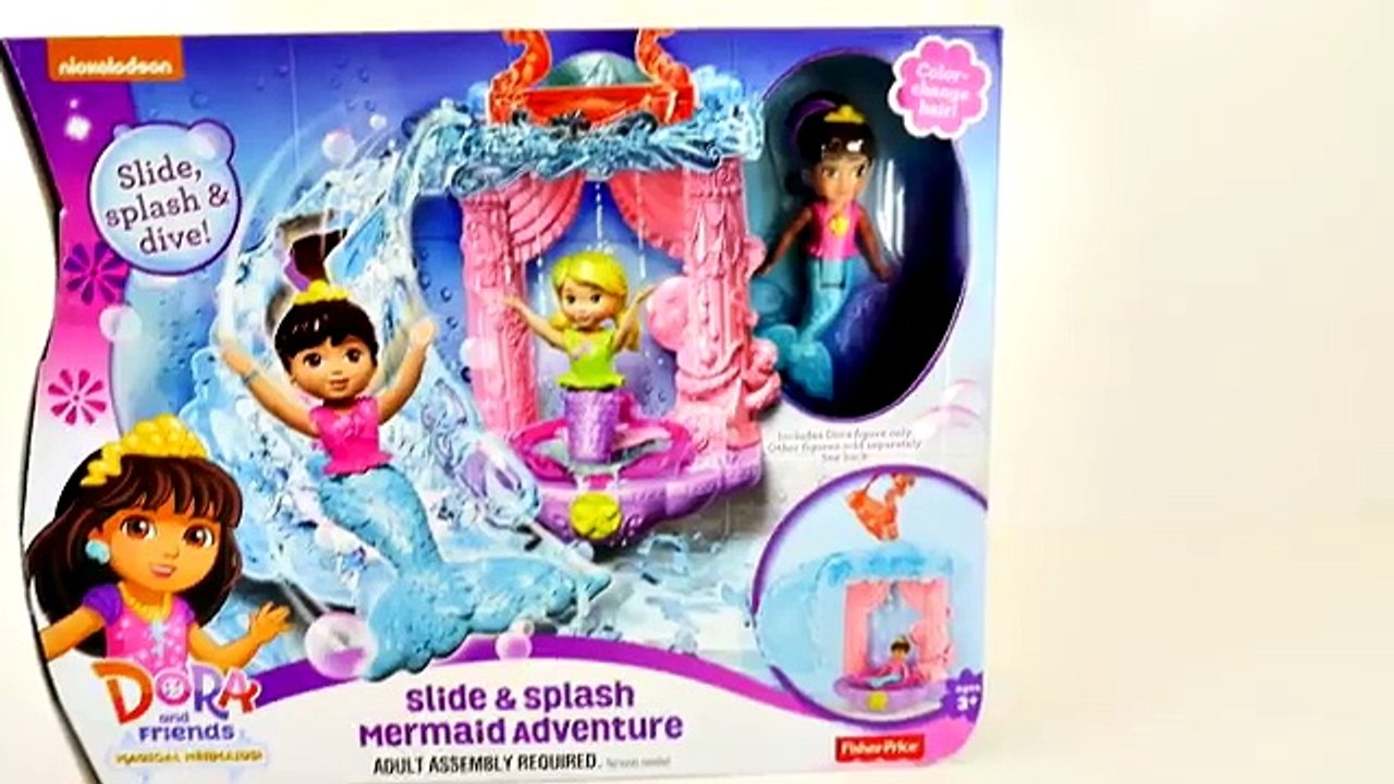 Dora Slide & Splash Mermaid Adventure Color Changing Dora and Friends Nickelodeon Hello Kitty Ariel