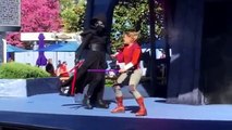 Kylo Ren Debut Disneyland Jedi Training Trial of the Temple Star Wars Season of the Force