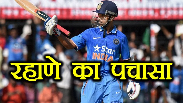 India vs Australia 3rd ODI : Ajinkya Rahane slams his 21st ODI fifty| वनइंडिया हिंदी