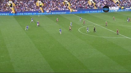 2-3 Leon Clarke Goal England  Championship - 24.09.2017 Sheffield Wed 2-4 Sheffield Utd