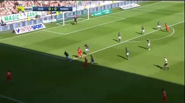 St Etienne 0 - 1 Rennes 24/09/2017 Benjamin Bourigeaud super Goal 41' HD Full Screen .