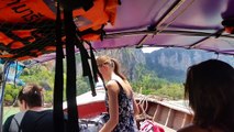 Boat Ride to Railay Beach in Krabi (Ao Nang), Thailand