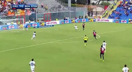 Crotone 2  -  0  Benevento 24/09/2017  Marcus Rohden  super Penalty Goal 57' HD Full Screen .