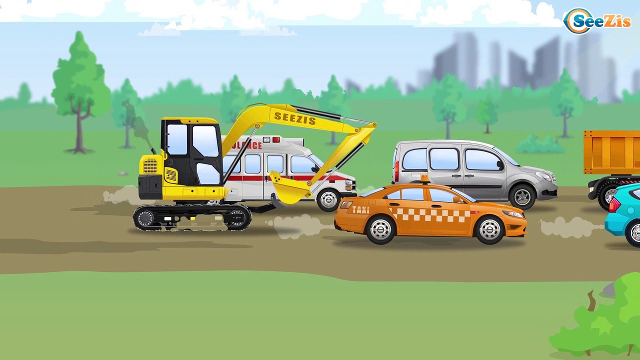Мультфильмы для детей - Трактор Павлик, Грузови...