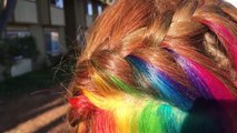 Secretly dye your hair! - Hidden Rainbow Hair Tutorial