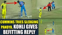 India vs Australia 3rd ODI: Hardik Pandya and Pat Cummins involved in sledging incident | Oneindia