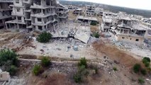 لقطات جوية تظهر حجم الدمار في مدينة درعا جنوب سوريا