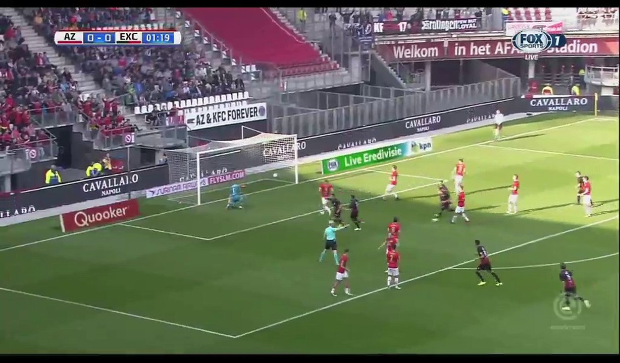 Luigi Bruins Goal HD - AZ Alkmaar 0-1 Excelsior - 24.09.2017