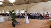 Au Mans, défilé de robes de mariage à l'abbaye de l'Épau