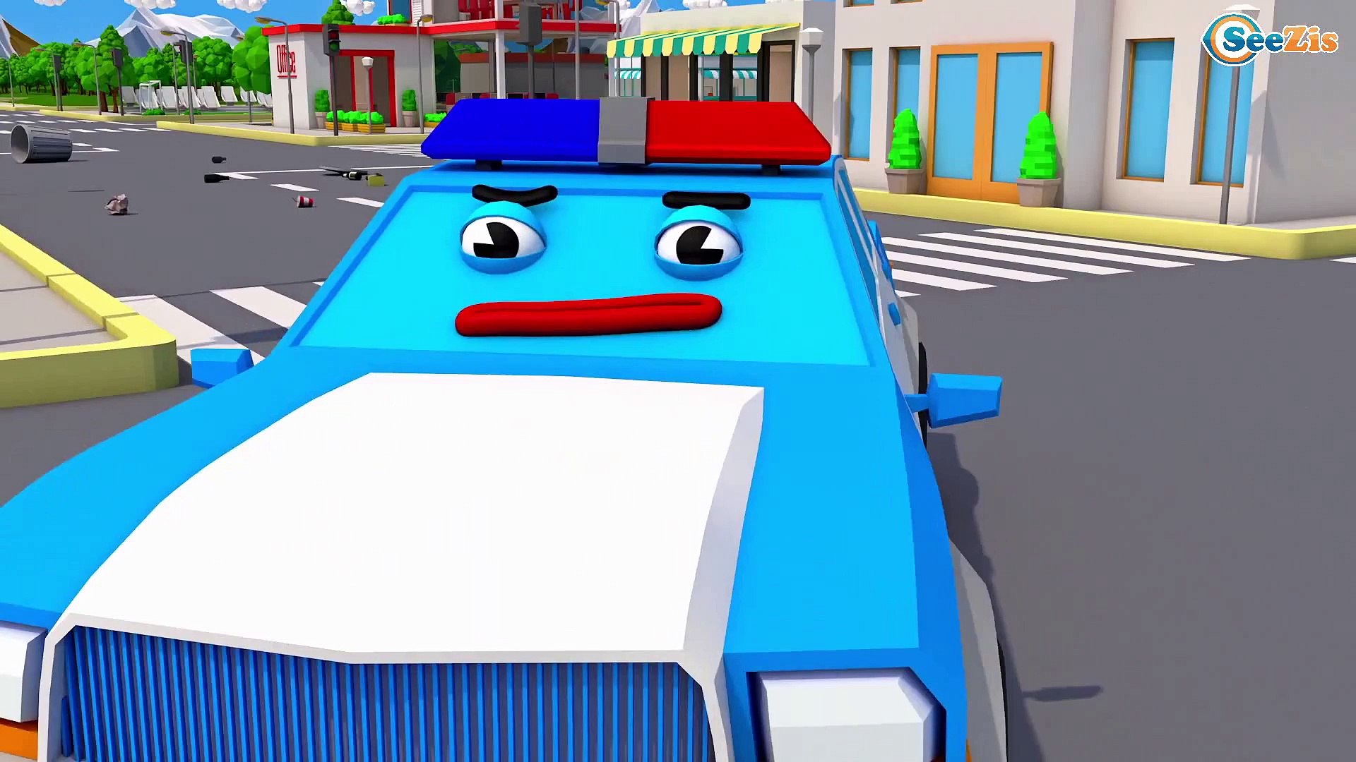 carro de polícia carros de brinquedo carros de corrida desenho