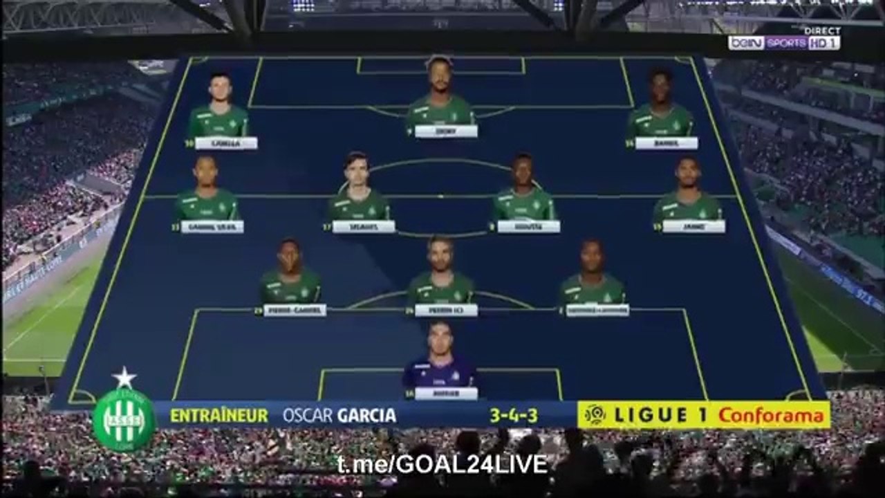 Saint-Etienne 2-2 Rennes - Les Buts et Résumé - 24.09.2017