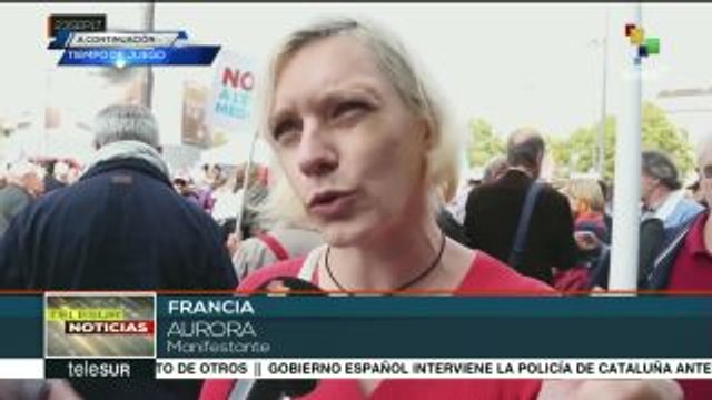 Decenas de miles de franceses dicen No a la reforma laboral de Macron