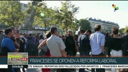 Miles de franceses exigen que se derogue la reforma laboral de Macron