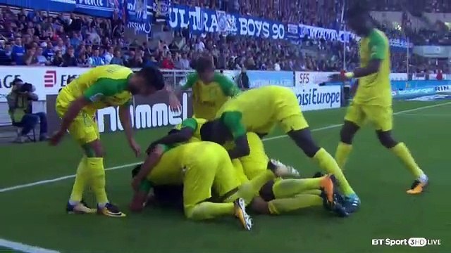 Léo Dubois Goal HD - Strasbourg 1 - 2 FC Nantes - 24.09.2017 (Full Replay)