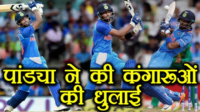 IND VS AUS 3rd ODI: Hardik Pandya Hits 78 runs in 72 Balls ( 5X4, 4X6 ) | वनइंडिया हिंदी