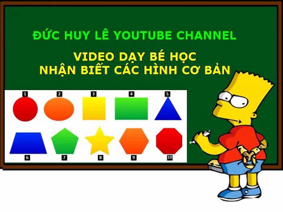 Dạy bé học nhận biết các hình cơ bản