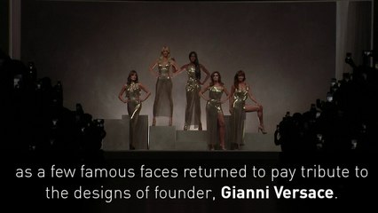 Legendary supermodels reunite for Versace tribute