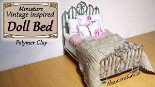 Miniature Doll Bed - Polymer Clay/Fabric Tutorial